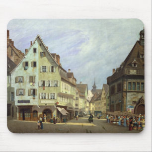 Place du Marken-Zusatz-Frucht, Colmar, 1875 Mousepad