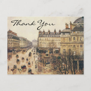 Place du Théâtre Français, Paris: Regen Postkarte