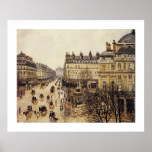 Place du Theatre Francais, Regen Poster