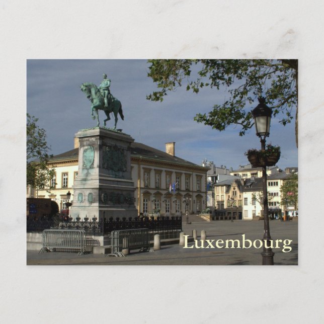 Place Guillaume II, Luxemburg Postkarte (Vorderseite)