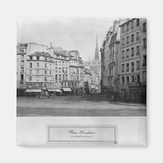 Place Maubert von der Marche des Carmes, Paris Magnet (Vorne)