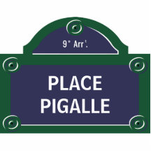 Place Pigalle Custom Paris Street Sign