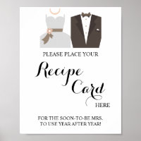 Place Recipe Card Hier Brautblende & Duschgel Zeic