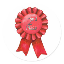 Place Ribbon Award Stickers