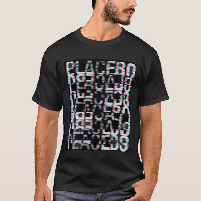 Placebo Glitch Design1 T-Shirt (Vorderseite)