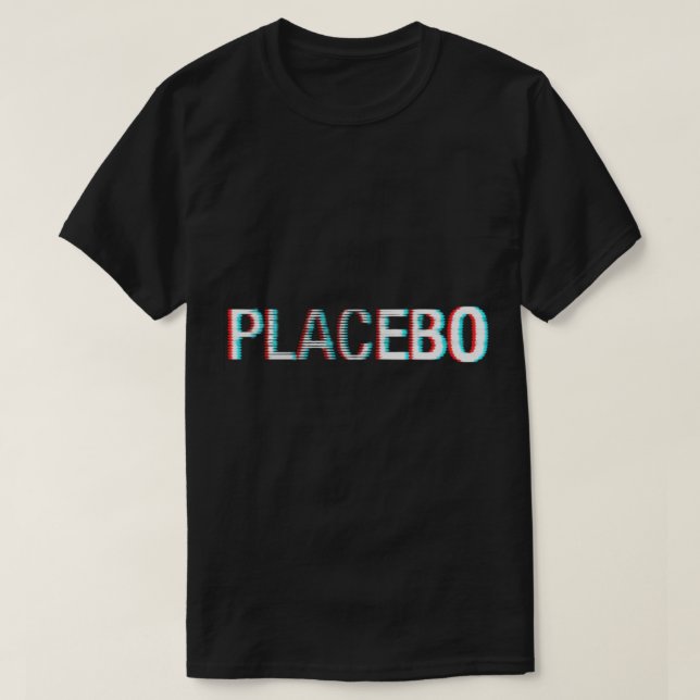 Placebo Glitch Logo Classic T - Shirt (Design vorne)