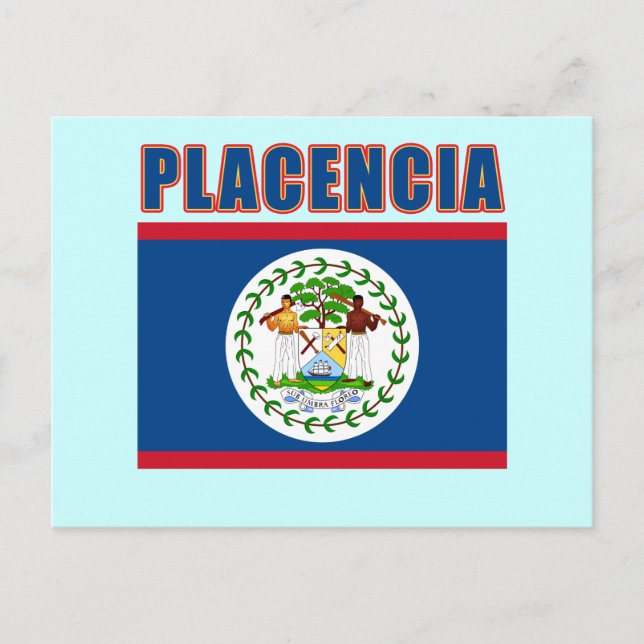 PLACENCIA Belize Beach Tshirts, Geschenke Postkarte (Vorderseite)