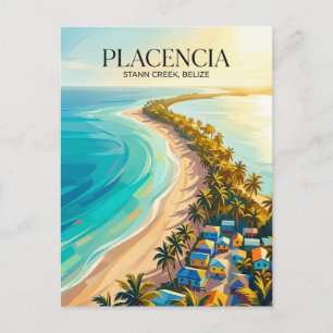 Placencia-Halbinsel Belize Postkarte