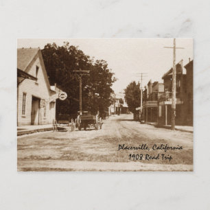 Placerville CA 1908 Postkarte