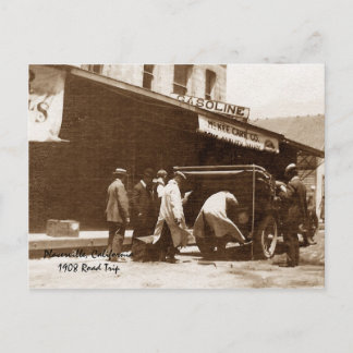 Placerville, Kalifornien1908 Road Trip Postkarte