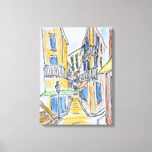 Placette Abbe Robert Jarred Alt-Nizza, Frankreic Leinwanddruck