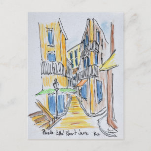 Placette Abbe Robert Jarred   Alt-Nizza, Frankreic Postkarte