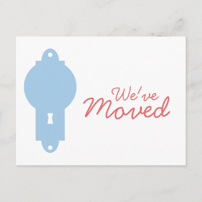 Placid Blue Door Knob Wir haben Postkarten verscho (Vorderseite)