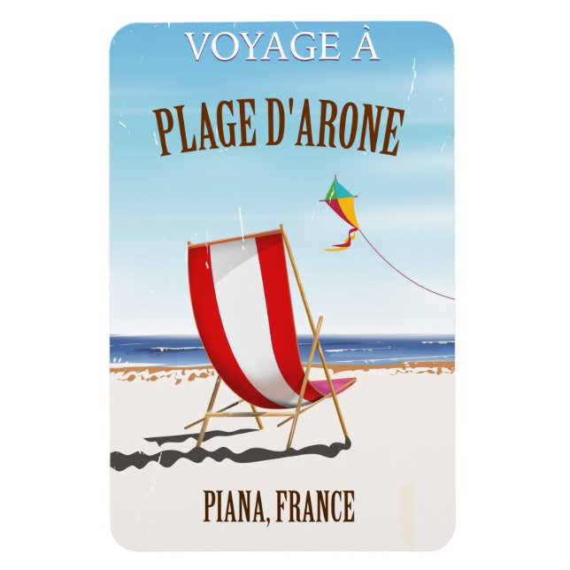 Plage d'Arone, Frankreich Magnet (Vertikal)