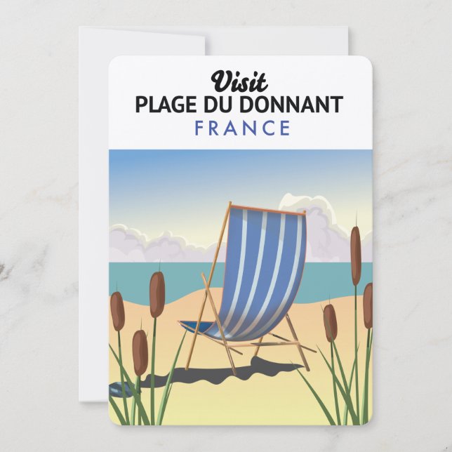 Plage du Donnant Frankreich Einladung (Vorderseite)