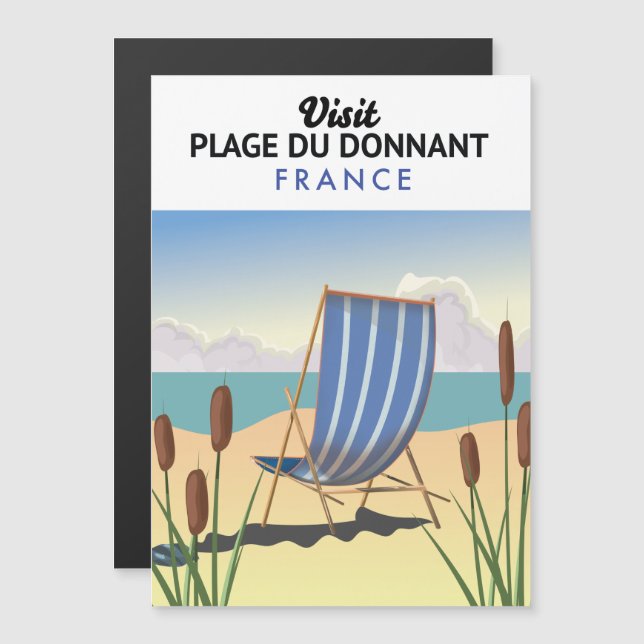 Plage du Donnant Frankreich Magnetkarte (Vorne/Hinten)