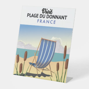 Plage du Donnant Frankreich Sockelschild