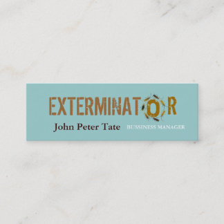 Plage-Kontrolle - Geschäftskarte Mini Visitenkarte