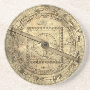 Plagogo Antiquitäten Coastrolabe Getränkeuntersetzer