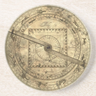 Plagogo Antiquitäten Coastrolabe Getränkeuntersetzer