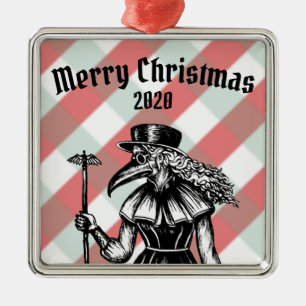 Plague Doctor Christmas Ornament Aus Metall