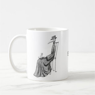 Plague Doctor mit dem Personalisierten Namen Cat G Kaffeetasse