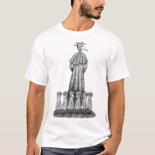 Plague Doctor mit Schülern Goth Art Creepy Zeichne T-Shirt