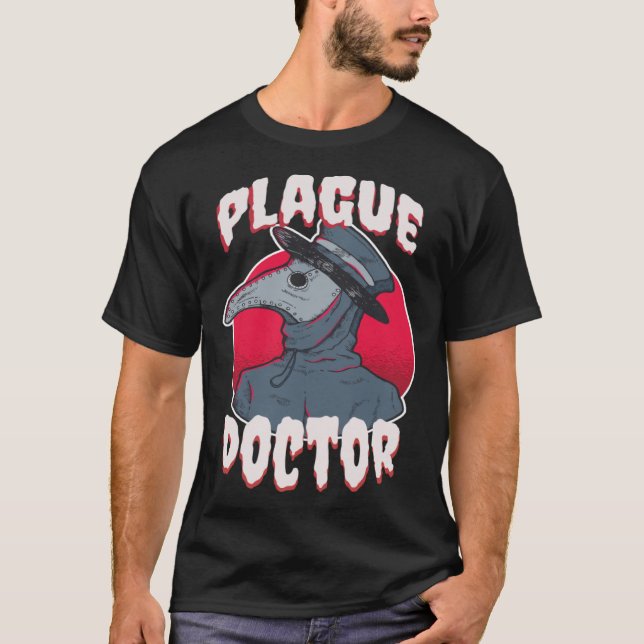 Plague Doctor Quarantäne Halloween Kostüm Men Wom T-Shirt (Vorderseite)
