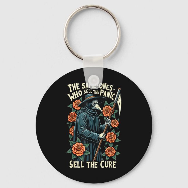 Plague Doctor The Same One Who Sells The Panic Sel Schlüsselanhänger (Vorderseite)