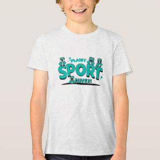 Plaiby Sport Cartoon T-Shirt Tri-Blend Shirt