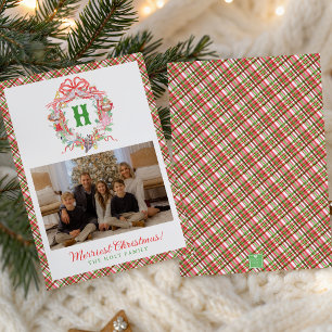 Plaid 12 Tage Weihnachten Monogramm Wappen Foto