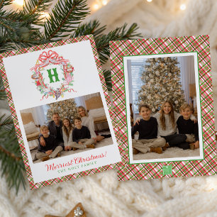 Plaid 12 Tage Weihnachten Monogramm Wappen Foto