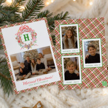 Plaid 12 Tage Weihnachten Monogramm Wappen Foto