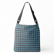 Plaid-Blau-Klassisch-Tasche-Schulter-Taschen
