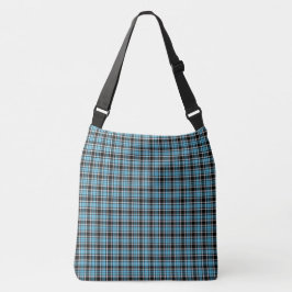 Plaid-Blau-Klassisch-Tasche-Schulter-Taschen Tragetaschen Mit Langen Trägern
