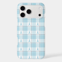 Plaid-Blaue Mesotheliom-Krebs-Bewusstseins-Kleidun