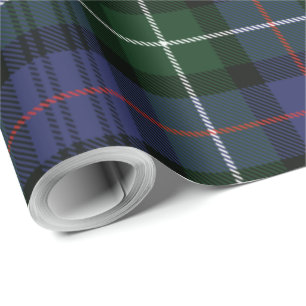 Plaid Clan MacKenzie Rustic Holiday Tartan remains Geschenkpapier