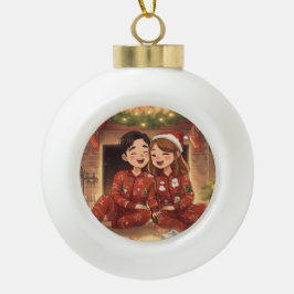 Plaid Cozy Christmas Ornament | Rustic Holiday