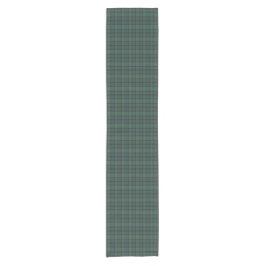 Plaid Green Blue Tartan Traditional Style Kurzer Tischläufer