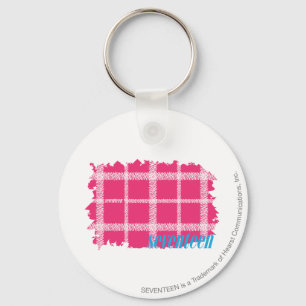 Plaid Magenta 4 Schlüsselanhänger