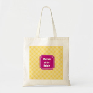 Plaid Pattern Mother of Bride Wedding Tote Bag Tragetasche