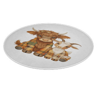 Plaid & Precious Pals Schneidebrett