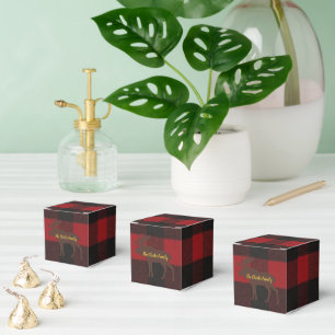 Plaid-Skihütte-Moose-Feierparty Geschenkschachtel