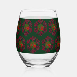 Plaid Snowflake Glassware Weinglas Ohne Stiel