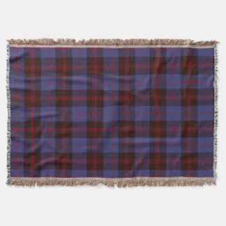  plaid tartan navy blue red  decke