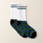 Plaid Tartan Rustic Pattern Grandson Birthday Socken<br><div class="desc">Complete your gifting needs with this cute plaid tartan clan Campbell Military green black pattern socks for back to school,  or any special occasion including birthdays,  anniversaries,  holidays</div>