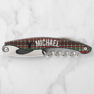 Plaid Weihnachtshirsch Jäger Sockenstopfer Kellnermesser