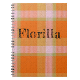 Plaid With Pattern Notebook Notizblock