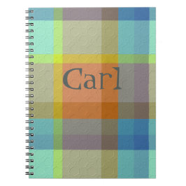 Plaid With Pattern  Notebook Notizblock