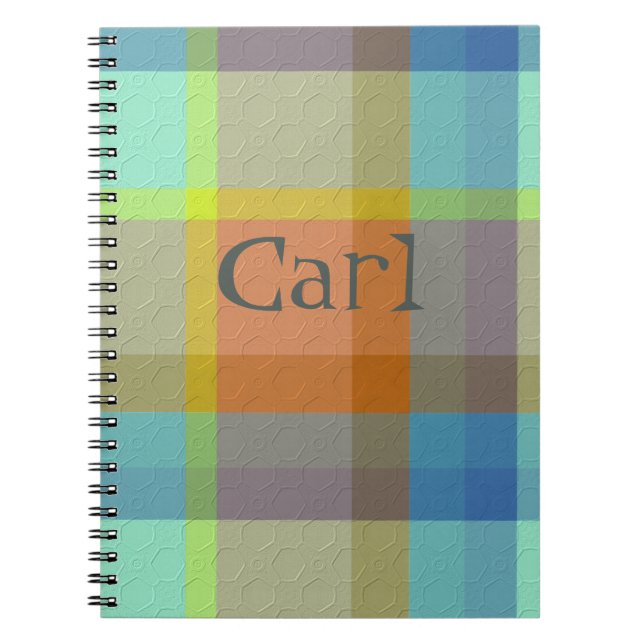 Plaid With Pattern  Notebook Notizblock (Vorderseite)